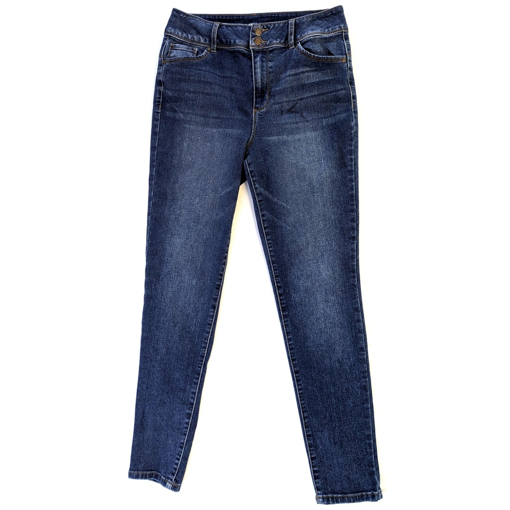 Blue Spice Butt Lifter Skinny Jeans Womens 11 Dark Wash Recycled Denim High Rise